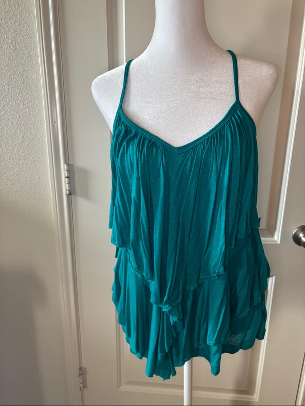 Forever 21 Teal Layered Spaghetti Strap Camisole